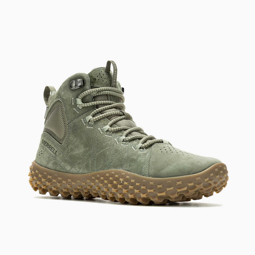 Merrell Wrapt Mid Waterproof Lichen | Women Barefoot
