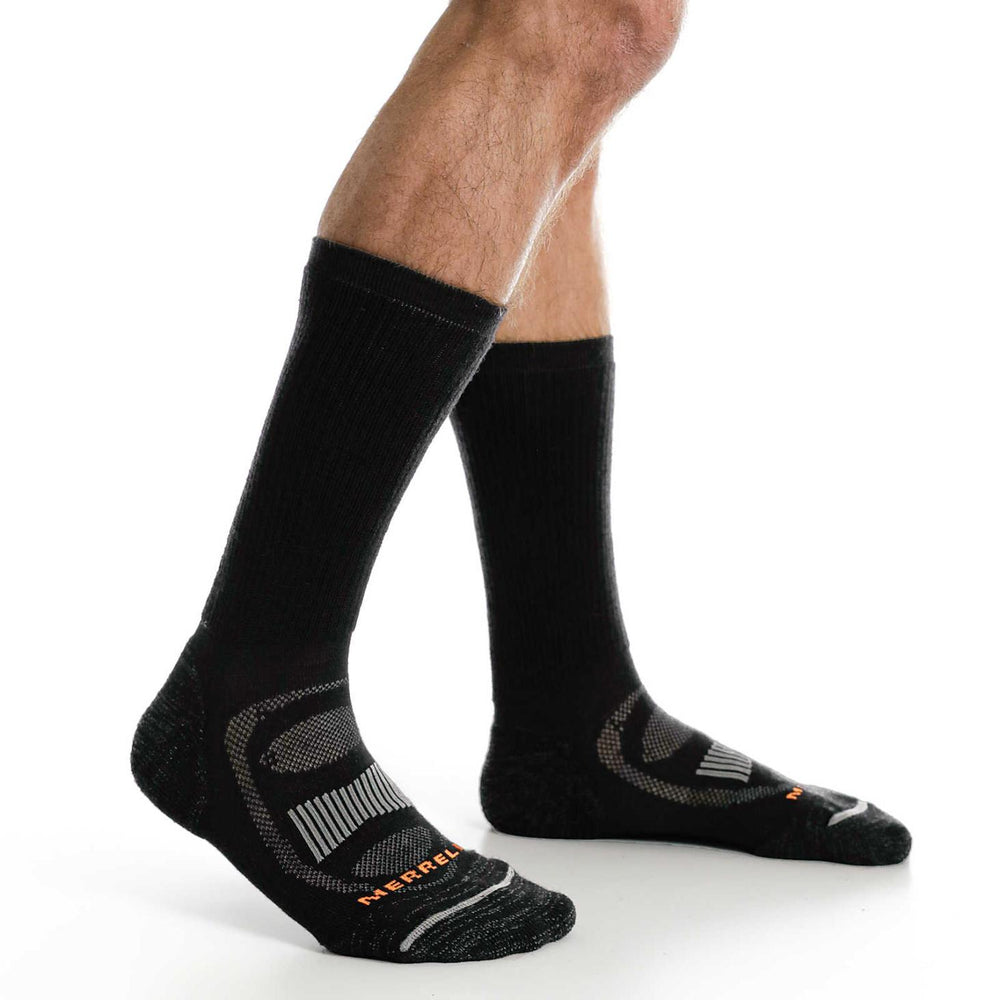 Merrell Zoned Hiker Crew Sock Onyx | Women/Men Socks