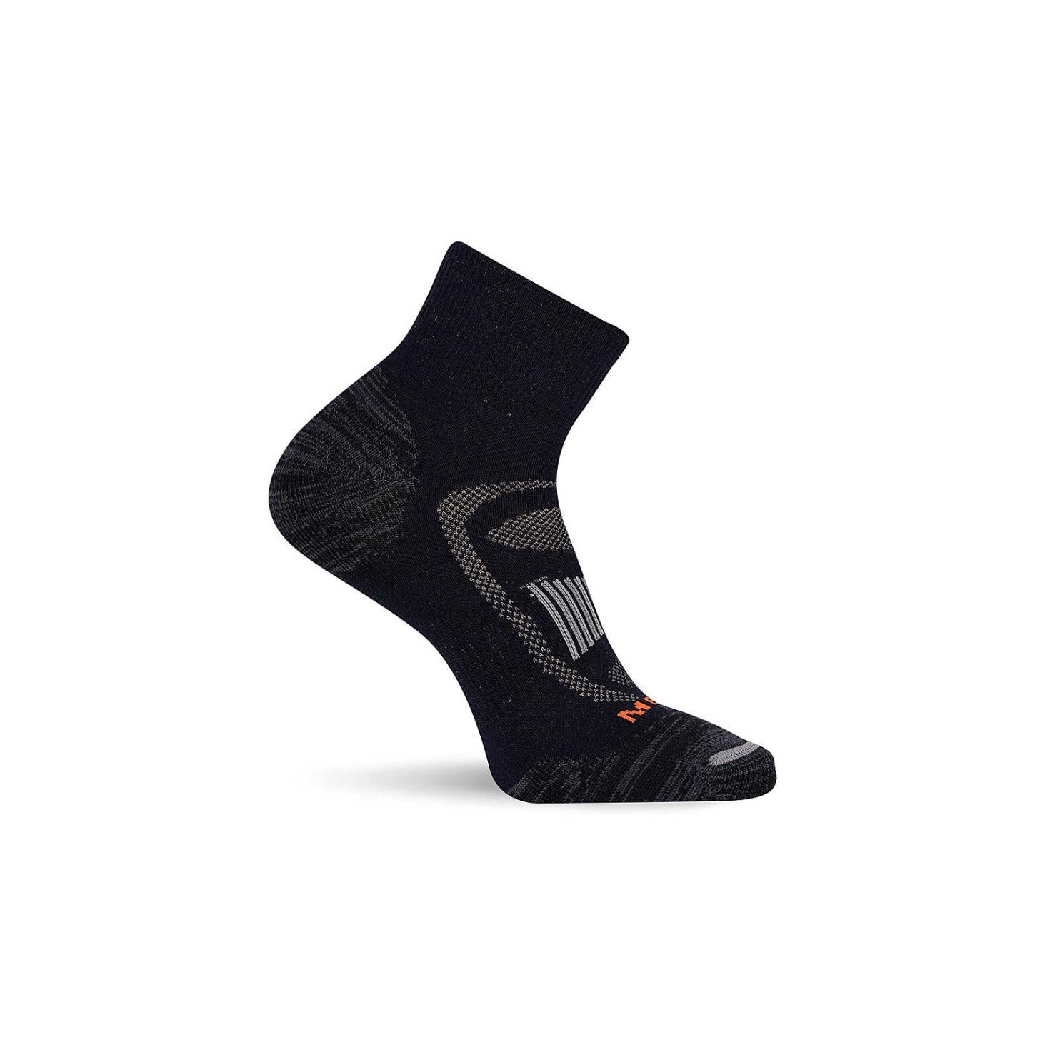 Merrell Zoned Quarter Hiker Sock Onyx | Women/Men Socks